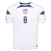 Men's Authentic McKENNIE #8 USA Home Soccer Jersey Shirt 2022 World Cup 2022 - Pro Jersey Shop