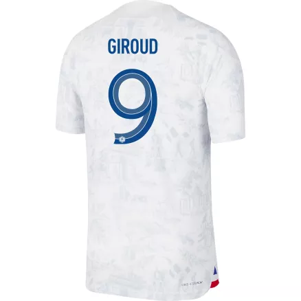 Men's Authentic GIROUD #9 France Away Soccer Jersey Shirt 2022 World Cup 2022 - Pro Jersey Shop