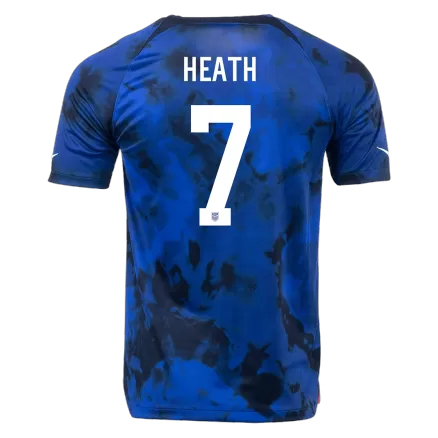 Men's HEATH #7 USA Away Soccer Jersey Shirt 2022 - World Cup 2022 - Fan Version - Pro Jersey Shop