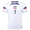 Men's REYNA #7 USA Home Soccer Jersey Shirt 2022 - World Cup 2022 - Fan Version - Pro Jersey Shop