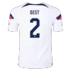 Men's Authentic DEST #2 USA Home Soccer Jersey Shirt 2022 World Cup 2022 - Pro Jersey Shop