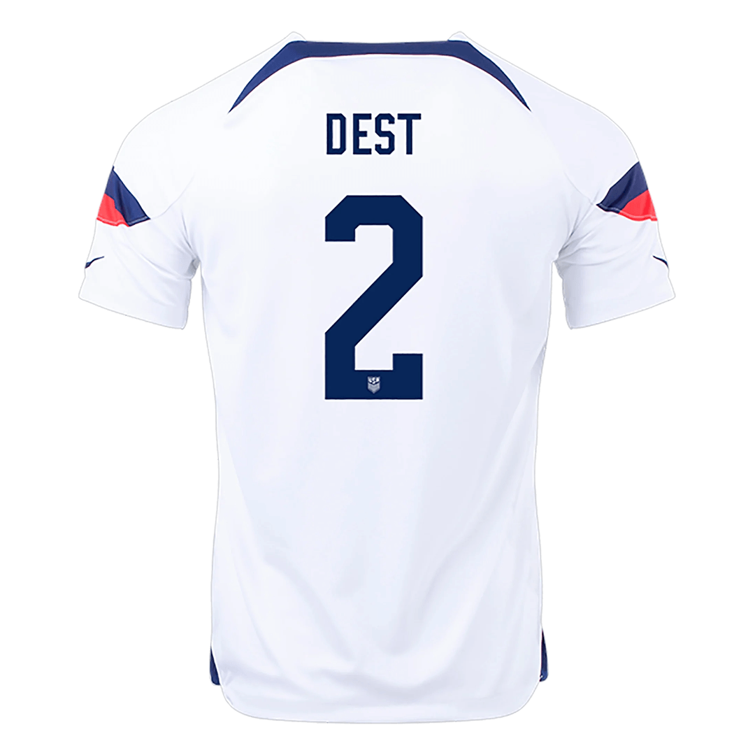 Men's Replica DEST 2 USA Home Soccer Jersey Shirt 2022 Nike World