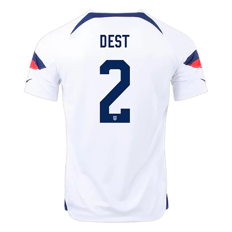 Men's DEST #2 USA Home Soccer Jersey Shirt 2022 - World Cup 2022 - Fan Version - Pro Jersey Shop