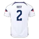 Men's DEST #2 USA Home Soccer Jersey Shirt 2022 - World Cup 2022 - Fan Version - Pro Jersey Shop