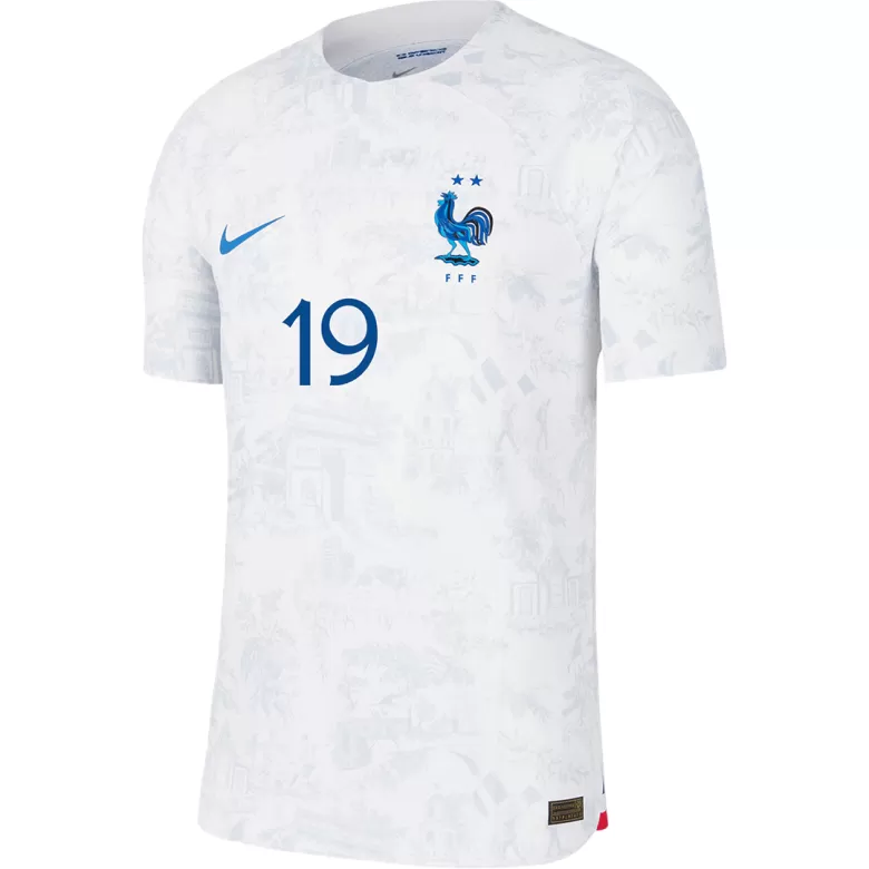 Men's Authentic BENZEMA #19 France Away Soccer Jersey Shirt 2022 World Cup 2022 - Pro Jersey Shop