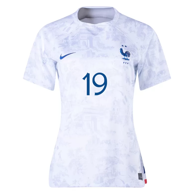 Women's BENZEMA #19 France Away Soccer Jersey Shirt 2022 - Fan Version - Pro Jersey Shop