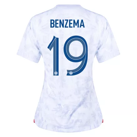 Women's BENZEMA #19 France Away Soccer Jersey Shirt 2022 - Fan Version - Pro Jersey Shop