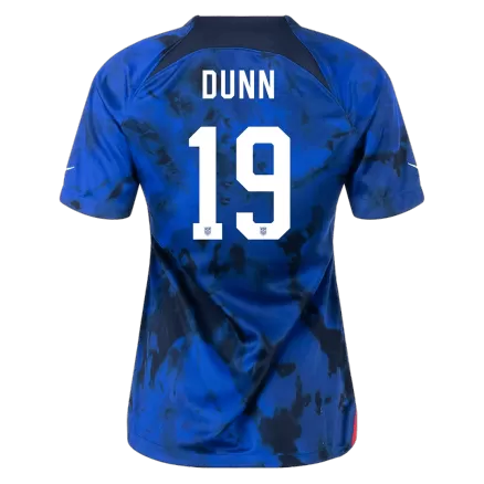 Women's DUNN #19 USA Away Soccer Jersey Shirt 2022 - Fan Version - Pro Jersey Shop