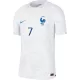 Men's Authentic GRIEZMANN #7 France Away Soccer Jersey Shirt 2022 World Cup 2022 - Pro Jersey Shop