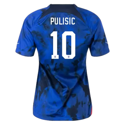 Women's PULISIC #10 USA Away Soccer Jersey Shirt 2022 - Fan Version - Pro Jersey Shop