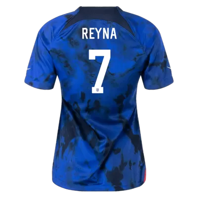 Women's REYNA #7 USA Away Soccer Jersey Shirt 2022 - Fan Version - Pro Jersey Shop