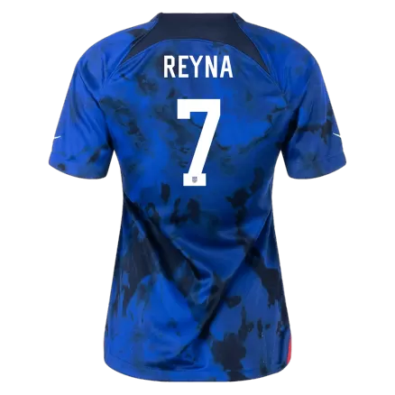 Women's REYNA #7 USA Away Soccer Jersey Shirt 2022 - Fan Version - Pro Jersey Shop
