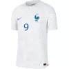 Men's Authentic GIROUD #9 France Away Soccer Jersey Shirt 2022 World Cup 2022 - Pro Jersey Shop