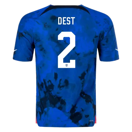 Men's Authentic DEST #2 USA Away Soccer Jersey Shirt 2022 World Cup 2022 - Pro Jersey Shop