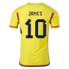 Men's Authentic JAMES #10 Colombia Home Soccer Jersey Shirt 2022 - Pro Jersey Shop