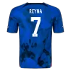 Men's Authentic REYNA #7 USA Away Soccer Jersey Shirt 2022 World Cup 2022 - Pro Jersey Shop