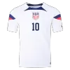 Men's Authentic PULISIC #10 USA Home Soccer Jersey Shirt 2022 World Cup 2022 - Pro Jersey Shop