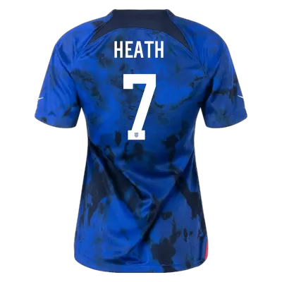 Women's HEATH #7 USA Away Soccer Jersey Shirt 2022 - Fan Version - Pro Jersey Shop