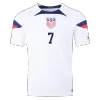 Men's Authentic REYNA #7 USA Home Soccer Jersey Shirt 2022 World Cup 2022 - Pro Jersey Shop