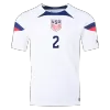 Men's Authentic DEST #2 USA Home Soccer Jersey Shirt 2022 World Cup 2022 - Pro Jersey Shop