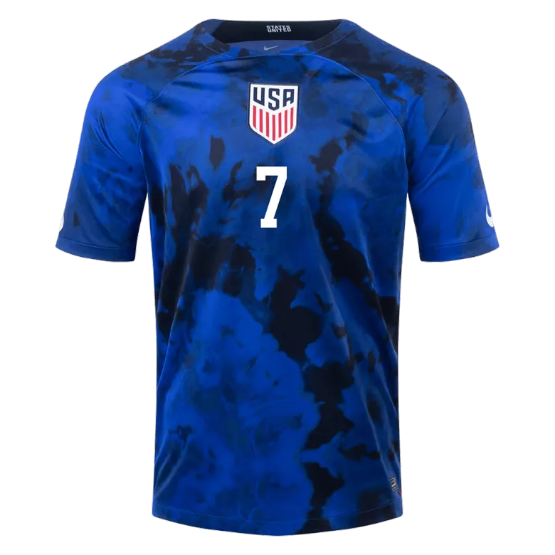 Men's REYNA #7 USA Away Soccer Jersey Shirt 2022 - World Cup 2022 - Fan Version - Pro Jersey Shop