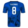 Men's Authentic McKENNIE #8 USA Away Soccer Jersey Shirt 2022 World Cup 2022 - Pro Jersey Shop