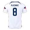 Men's McKENNIE #8 USA Home Soccer Jersey Shirt 2022 - World Cup 2022 - Fan Version - Pro Jersey Shop