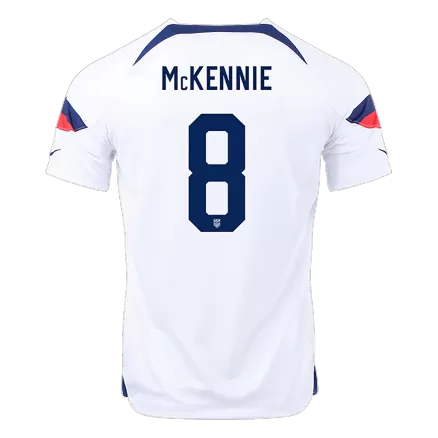 Men's McKENNIE #8 USA Home Soccer Jersey Shirt 2022 - World Cup 2022 - Fan Version - Pro Jersey Shop