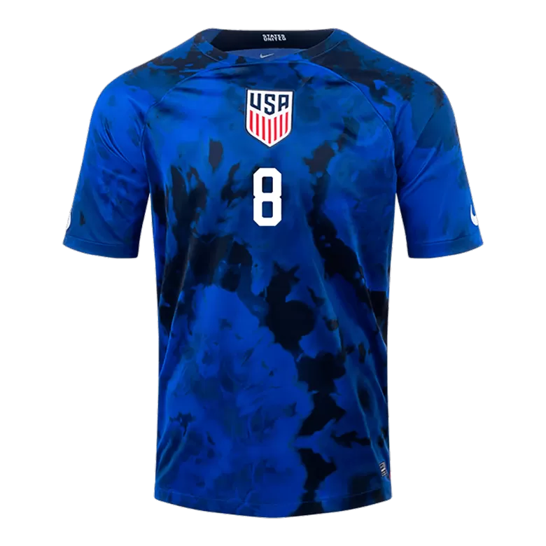 Men's Replica McKENNIE #8 USA Away Soccer Jersey Shirt 2022 Nike - World  Cup 2022