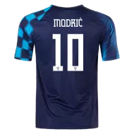 Men's Replica MODRIĆ #10 Croatia Away Soccer Jersey Shirt 2022 Nike - World Cup 2022 - Pro Jersey Shop