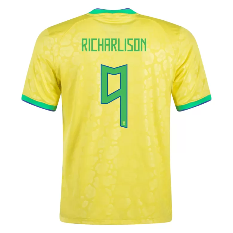 Men's RICHARLISON #9 Brazil Home Soccer Jersey Shirt 2022 - World Cup 2022 - Fan Version - Pro Jersey Shop