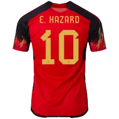 Men's Replica E. HAZARD #10 Belgium Home Soccer Jersey Shirt 2022 Adidas - World Cup 2022 - Pro Jersey Shop
