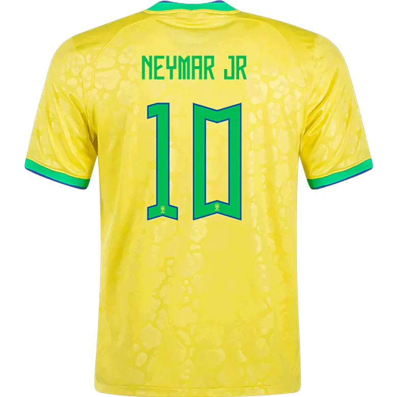 Men's NEYMAR JR #10 Brazil Home Soccer Jersey Shirt 2022 - World Cup 2022 - Fan Version - Pro Jersey Shop