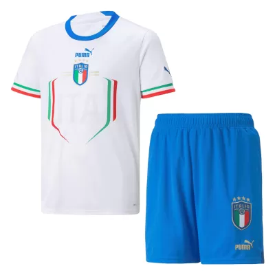 Kids Italy Away Soccer Jersey Kit (Jersey+Shorts) 2022 - Pro Jersey Shop