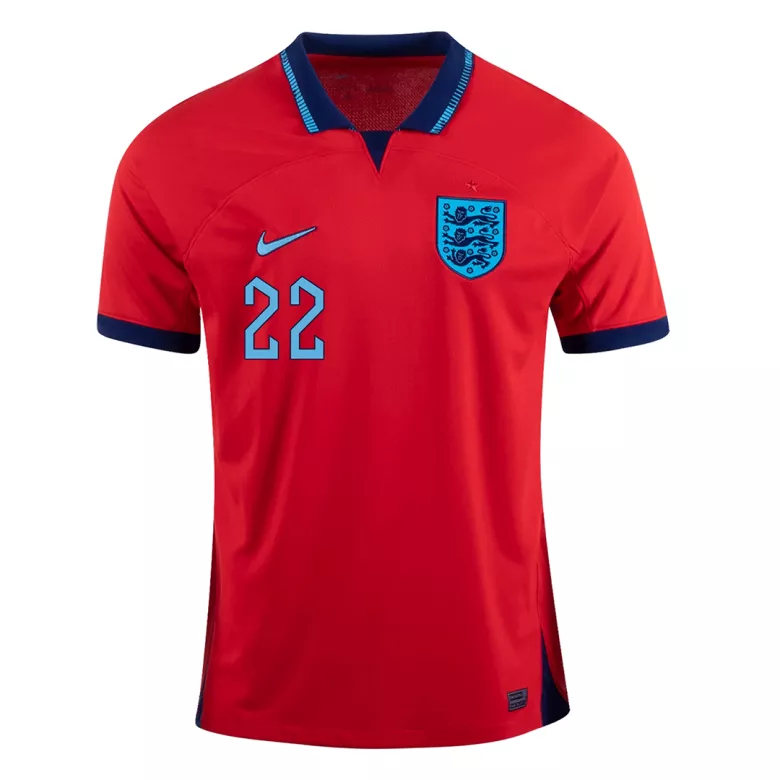 Men's BELLINGHAM #22 England Away Soccer Jersey Shirt 2022 - World Cup 2022 - Fan Version - Pro Jersey Shop
