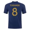 Men's Authentic TCHOUAMENI #8 France Home Soccer Jersey Shirt 2022 World Cup 2022 - Pro Jersey Shop