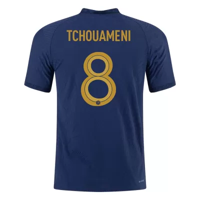 Men's Authentic TCHOUAMENI #8 France Home Soccer Jersey Shirt 2022 World Cup 2022 - Pro Jersey Shop