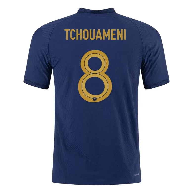 Men's Authentic TCHOUAMENI #8 France Home Soccer Jersey Shirt 2022 World Cup 2022 - Pro Jersey Shop