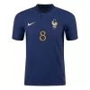 Men's Authentic TCHOUAMENI #8 France Home Soccer Jersey Shirt 2022 World Cup 2022 - Pro Jersey Shop