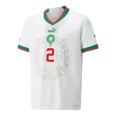 Men's HAKIMI #2 Morocco  Away Soccer Jersey Shirt 2022 - World Cup 2022 - Fan Version - Pro Jersey Shop