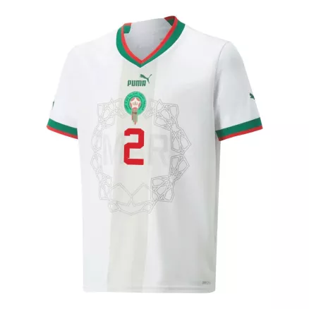 Men's HAKIMI #2 Morocco  Away Soccer Jersey Shirt 2022 - World Cup 2022 - Fan Version - Pro Jersey Shop