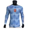 Men's Authentic Spain Away Soccer Long Sleeves Jersey Shirt 2022 - Pro Jersey Shop