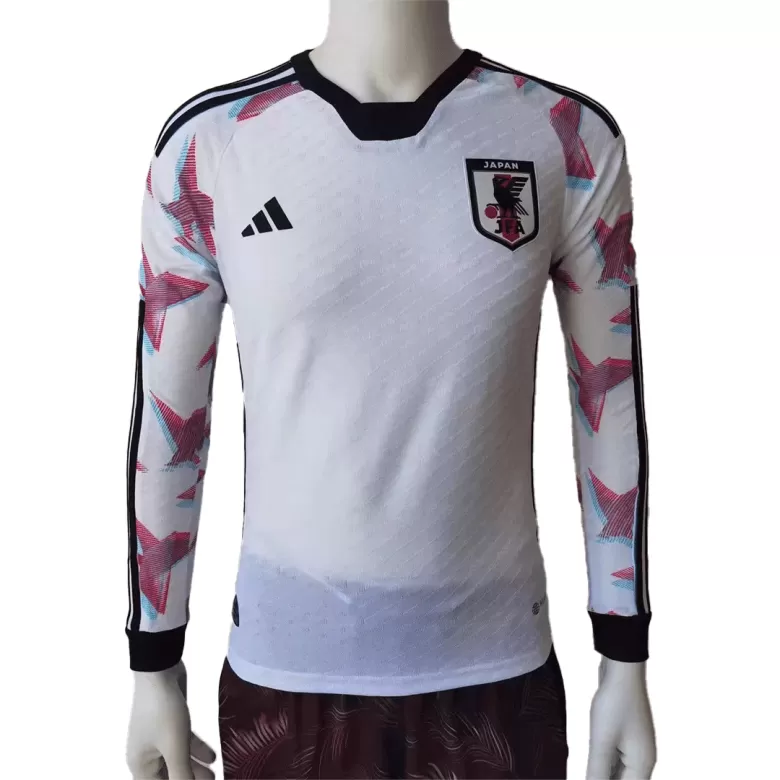 Men's Authentic Japan Away Soccer Long Sleeves Jersey Shirt 2022 - Pro Jersey Shop