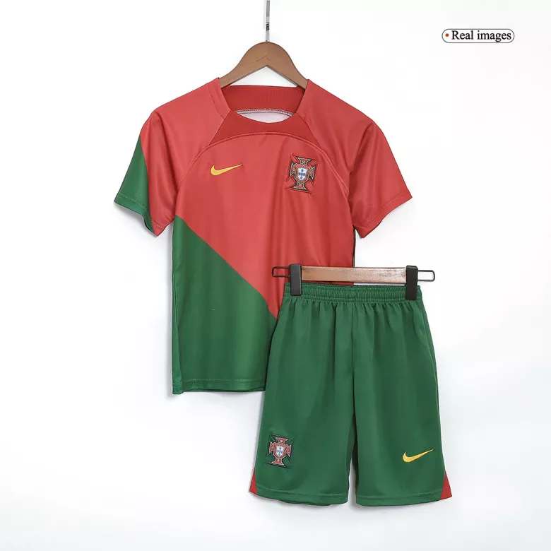 Kids RONALDO #7 Portugal Home Soccer Jersey Kit (Jersey+Shorts) 2022/23 - Pro Jersey Shop