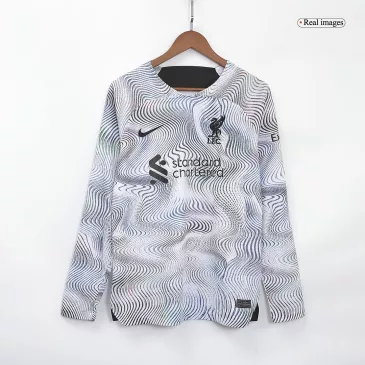 Men's Replica Liverpool Away Long Sleeves Soccer Jersey Shirt 2022/23 Nike - Pro Jersey Shop