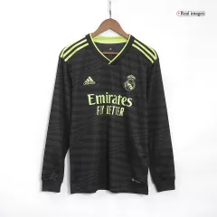 Men's Replica Real Madrid Third Away Long Sleeves Soccer Jersey Shirt 2022/23 Adidas - Pro Jersey Shop