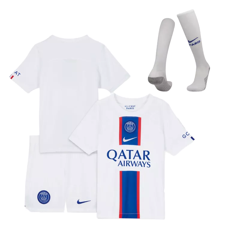 Kids MBAPPÉ #7 PSG Third Away Soccer Jersey Kit (Jersey+Shorts+Socks) 2022/23 - Pro Jersey Shop