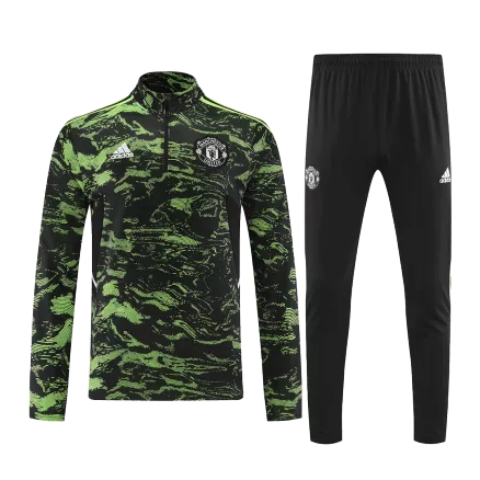 Men's Manchester United Zipper Tracksuit Sweat Shirt Kit (Top+Trousers) 2022/23 - Pro Jersey Shop
