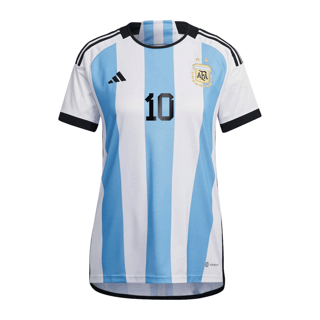 Argentina Soccer Jersey Messi #10 Commemorative Replica 2021