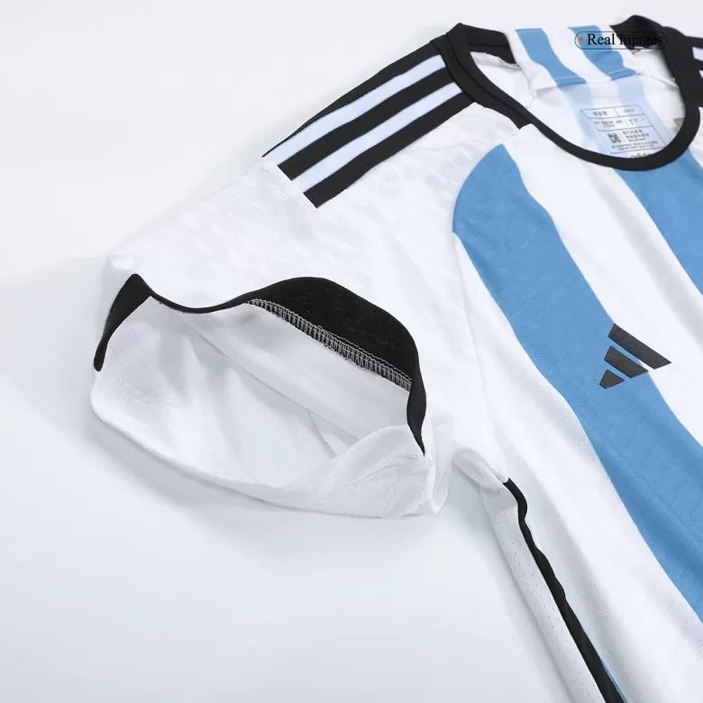 Men's Authentic MAC ALLISTER #20 Argentina 3 Stars Home Soccer Jersey Shirt 2022 World Cup 2022 - Pro Jersey Shop